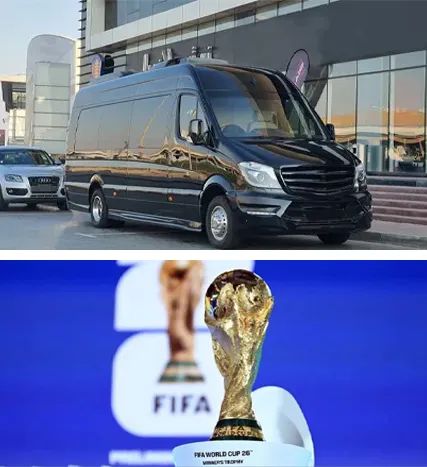 Luxury black car at Dallas Love Field Airport