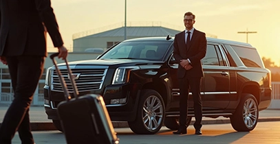Executive black SUV transportation Dallas